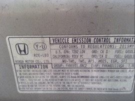 2015 HONDA CIVIC, LX, 1.8L, VTEC, VTEC, AT,   A25118